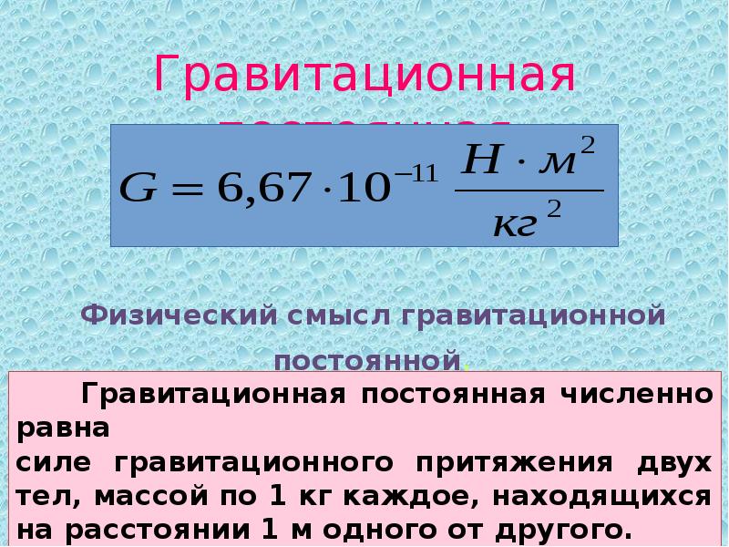 Модуль гравитационной силы