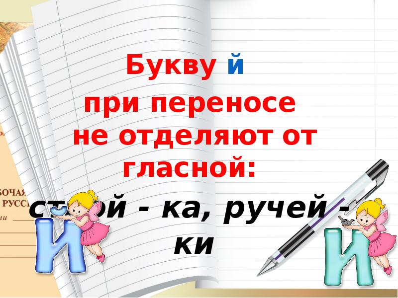 Звук й и буква й презентация