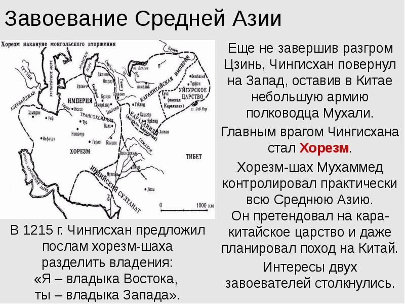 Карта завоевания Хорезма. Завоевание Хорезма Чингисханом. Государство хорезмшахов.