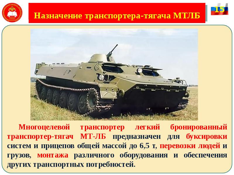 Назначение транспортера-тягача МТЛБ