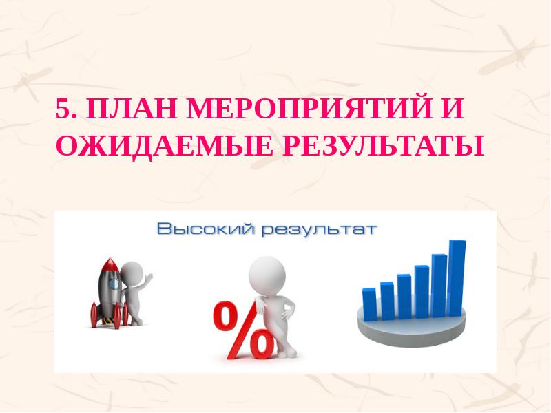 5. План мероприятий и ожидаемые результаты