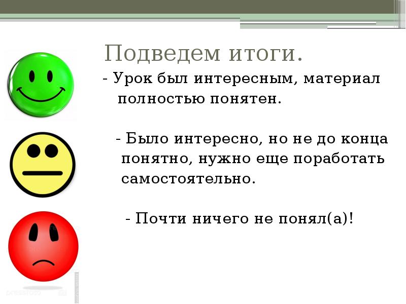 Понятно интересно. Интересное подведение итогов урока. Итог понятен. Подведем итоги урока +музыки. Понятен полностью.