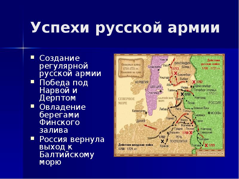 Северная война презентация 8 класс презентация