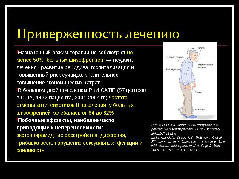 Назначенный режим. Синдром отмены антипсихотиков. Причины суицидов у больных шизофренией. У больных шизофренией уровень суицидального риска:. Слепые не болеют шизофренией.