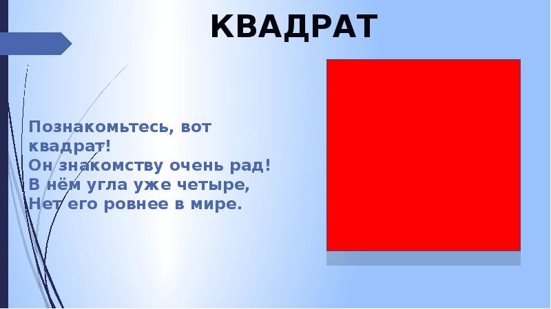 Геометрические фигуры презентация. Вот квадрат. Познакомьтесь я квадрат. При работе с квадратом знакомимся с понятиями: угол,. Вот квадрата Серова.