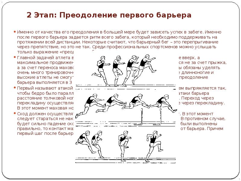 Шаги движения первых. Фазы барьерного бега. Барьерный бег фазы. Фазы преодоления барьера. Барьерный бег преодоление первого барьера.