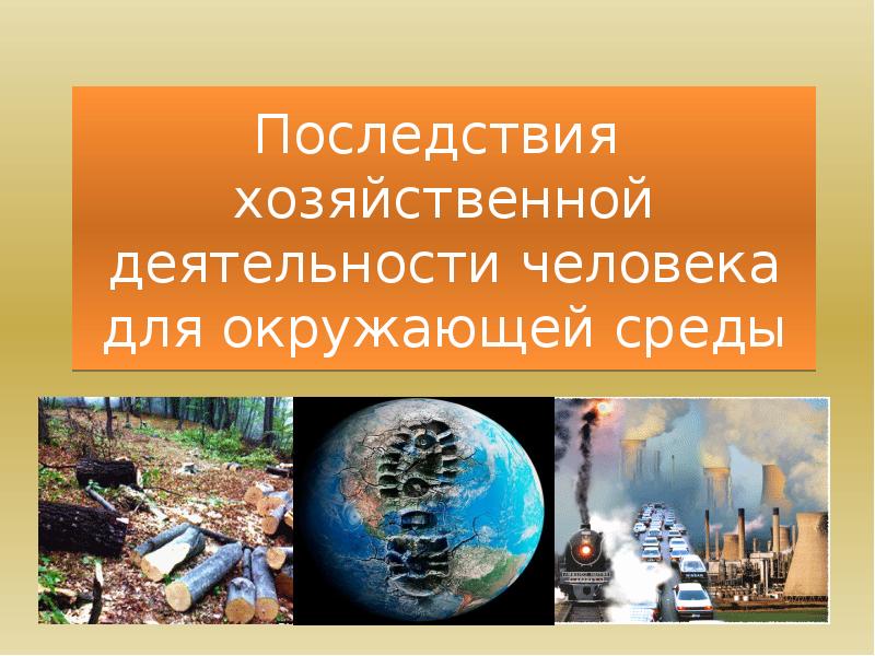 Последствия хозяйственной деятельности человека для окружающей среды презентация 9 класс