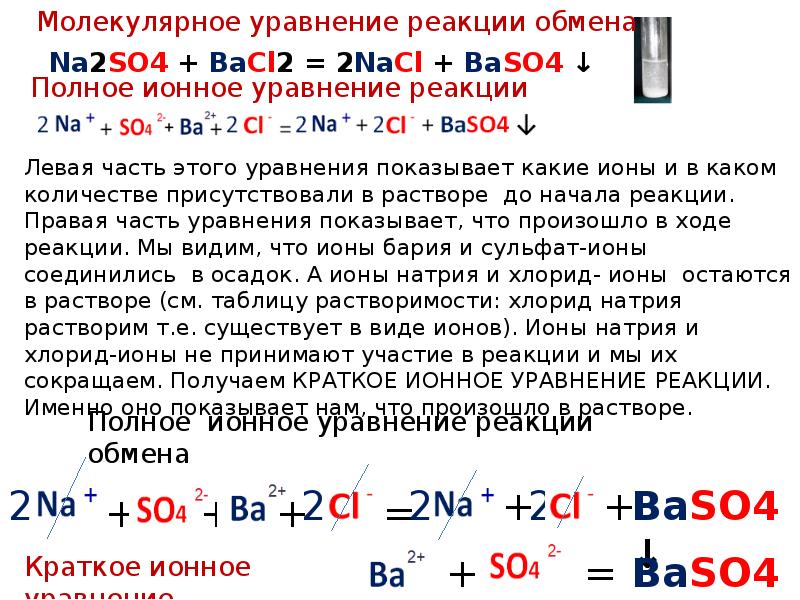 Краткому ионному уравнению соответствует