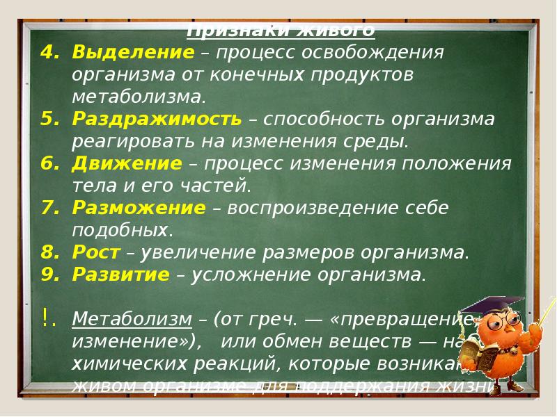 В чем отличие живого от неживого в вещественном плане