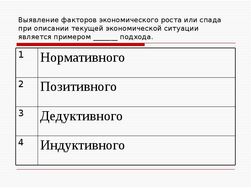 Установите соответствие возникает при спаде производства. Введение в экономическую науку презентация.