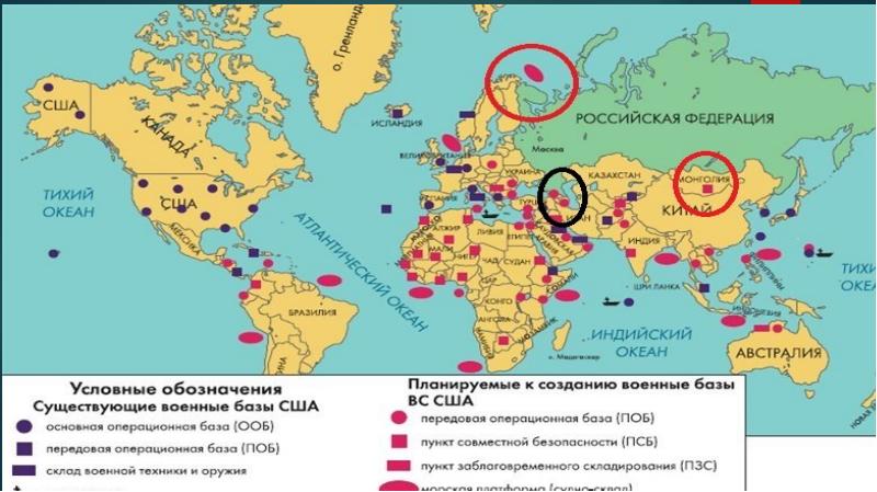 Геополитическое положение россии карта