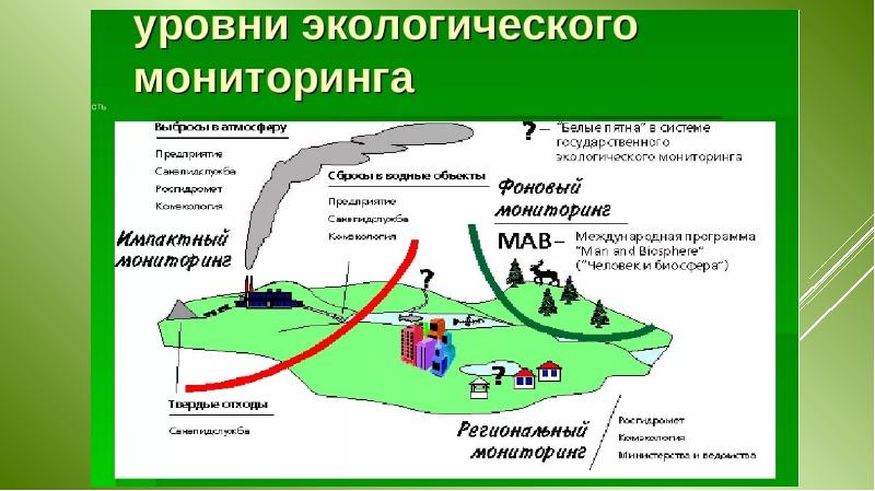 Виды экологического мониторинга презентация