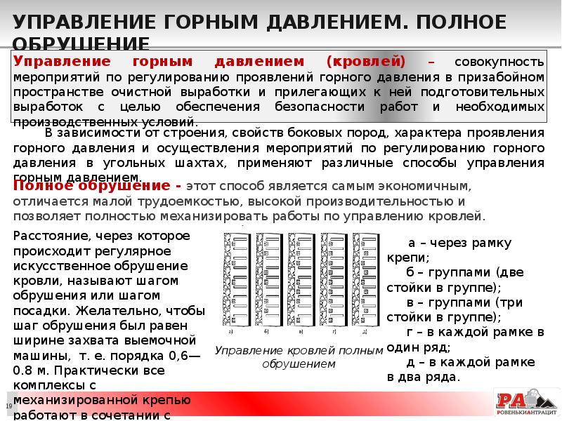 Управление горным давлением. Полное обрушение