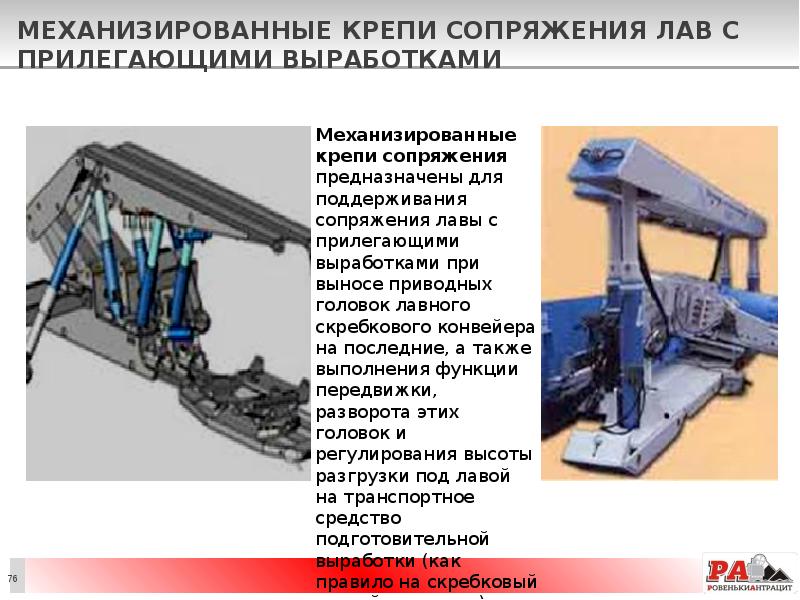 Механизированные крепи сопряжения лав с прилегающими выработками