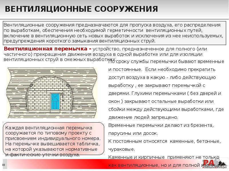 Вентиляционные сооружения
