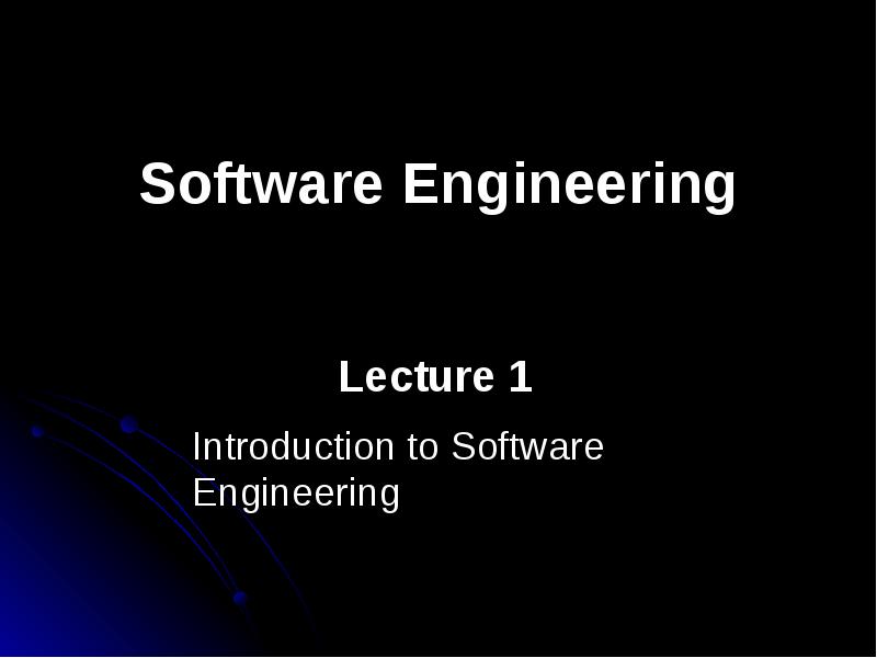 Software Engineering Software Engineering