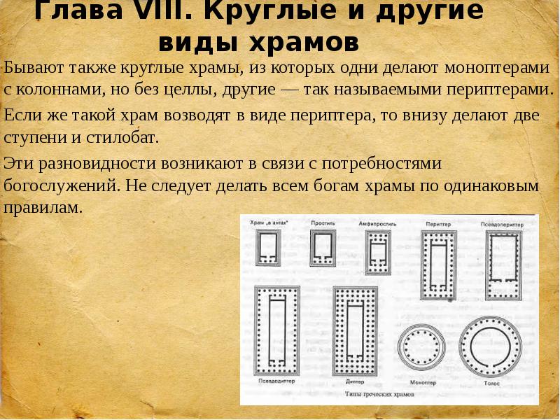 Марк витрувий поллион об архитектуре