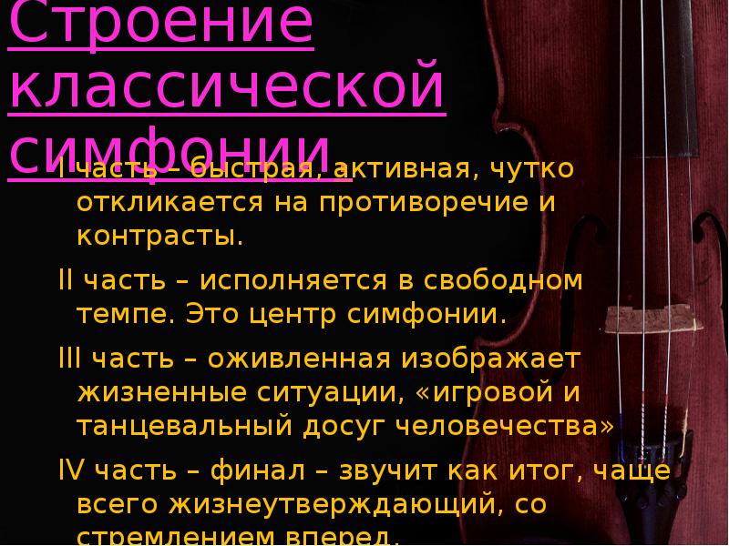 Схема построения симфонии