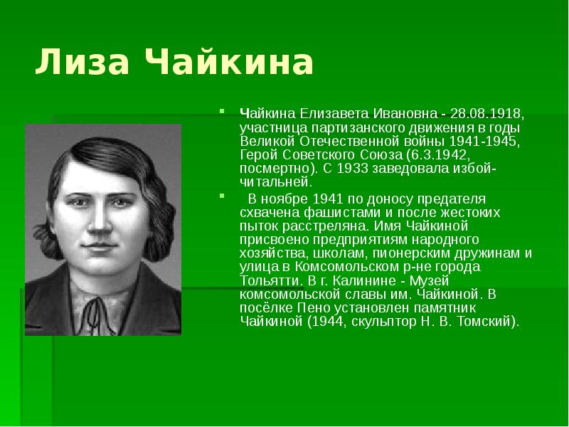 Чайка лизы чайкиной