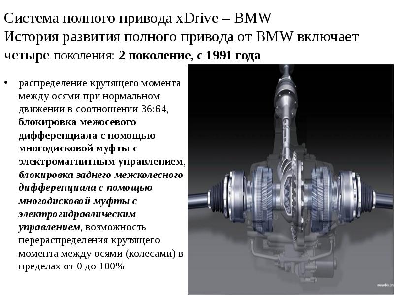 Особенности заднего привода bmw