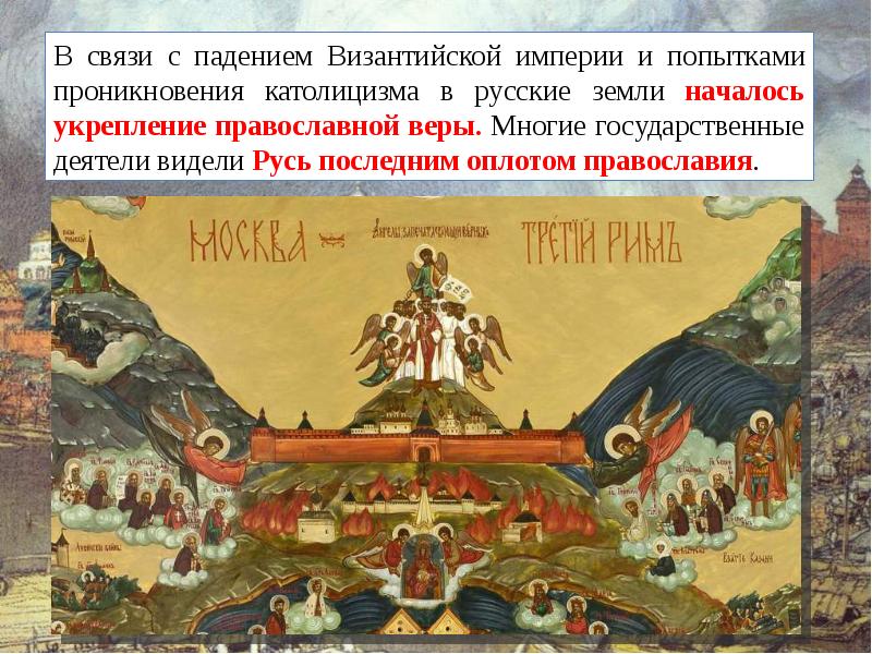 Формирование культурного пространства единого российского государства презентация 6 класс торкунов