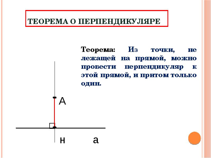 Перпендикуляр к прямой 7 класс презентация атанасян