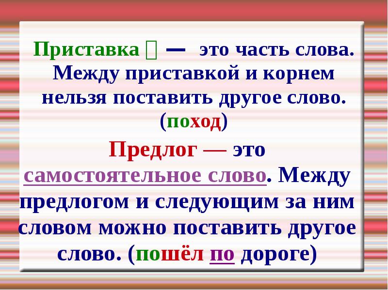 Презентация 5 класс русский язык приставка