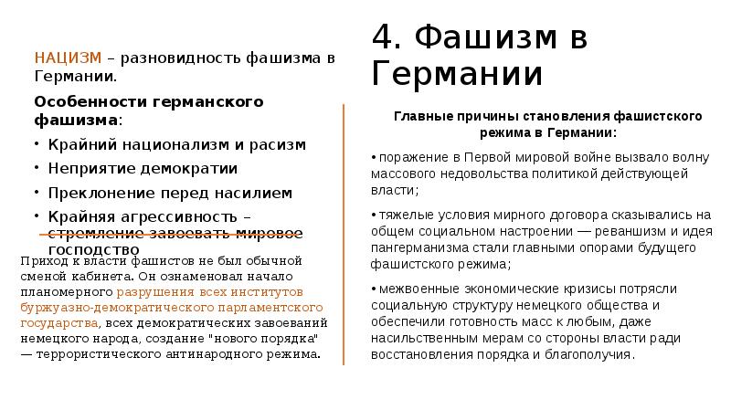 Фашизм презентация 11 класс