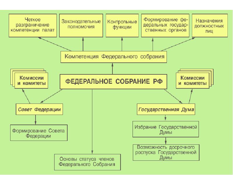 Политическое устройство российской федерации схема