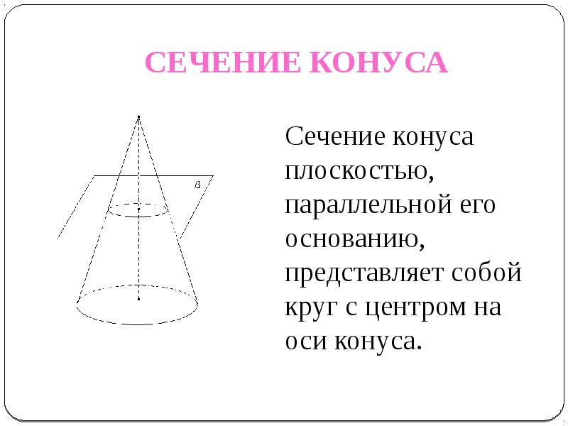 Конус презентация 9 класс геометрия