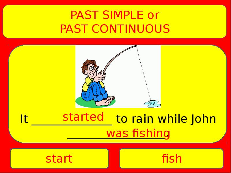 Past simple past continuous pictures