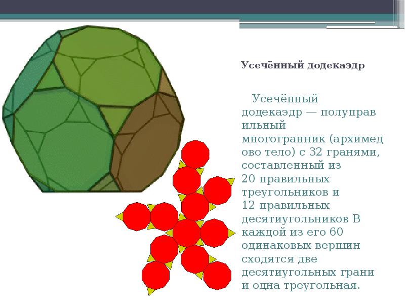 Тела архимеда. Усеченный додекаэдр. Многогранники Архимеда. Полуправильный додекаэдр. Тела Архимеда многогранники.