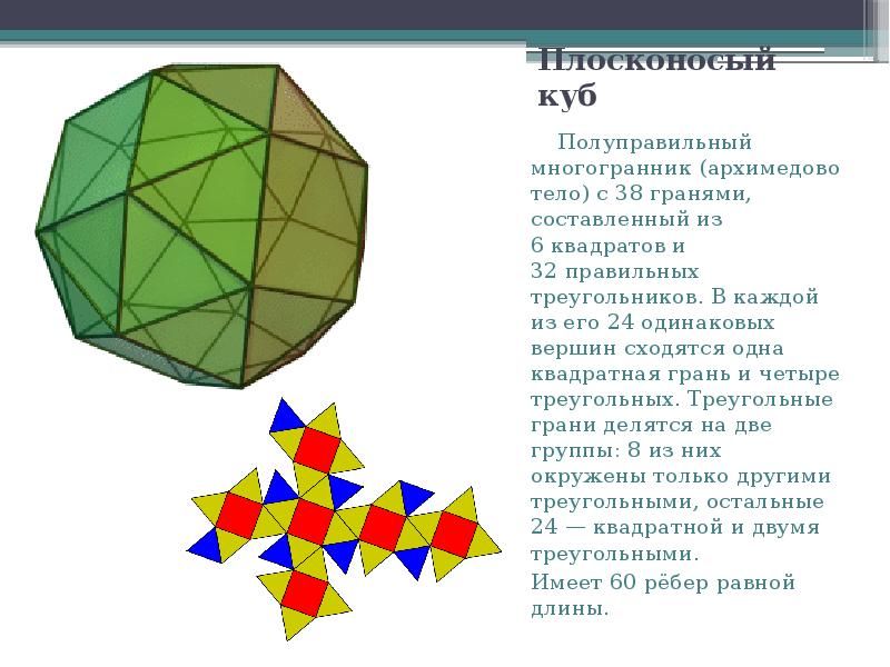 Тела архимеда схема