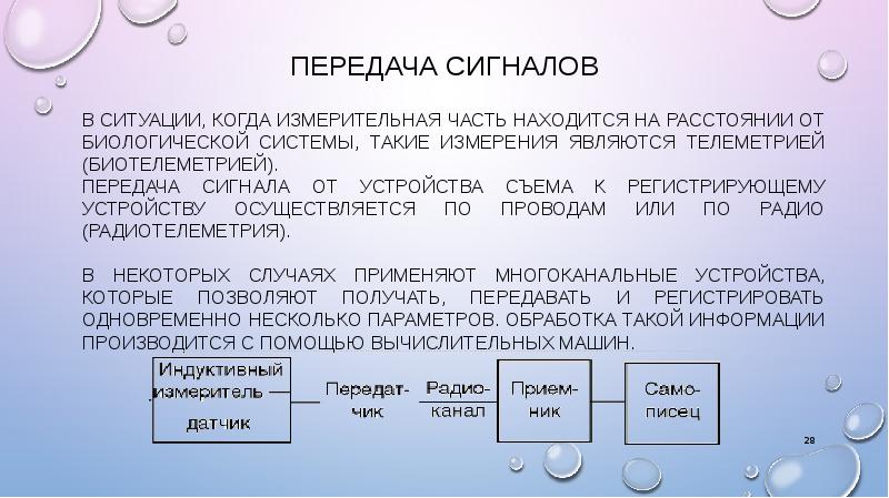 Общая схема устройства съема передачи и регистрации медико биологической информации