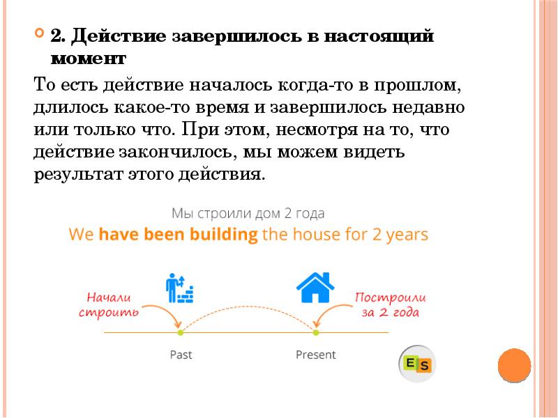 Продолжавшийся какое время. Действие началось в прошлом и продолжается. Действие которое началось в прошлом и продолжается в настоящем. Действие завершилось в прошлом. Действие завершилось в прошлом какое время.