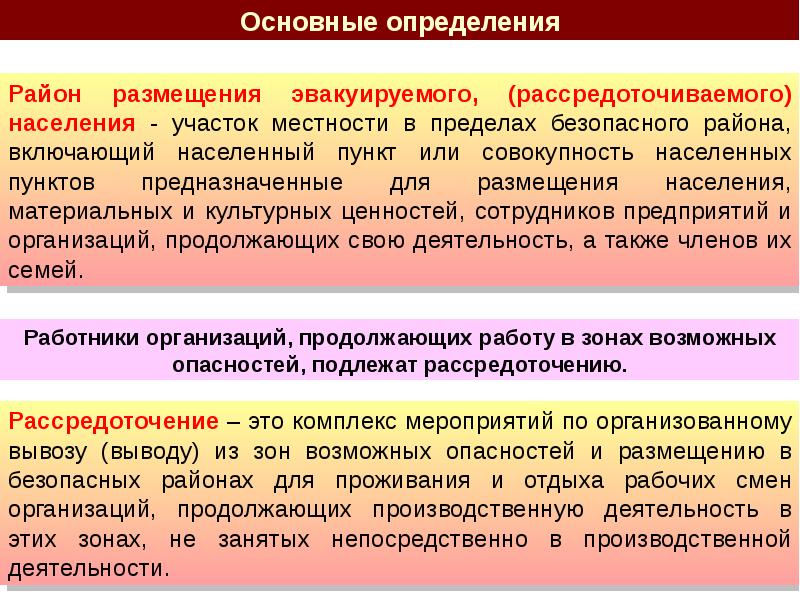 Эвакуация населения материальных и культурных ценностей в безопасные районы презентация