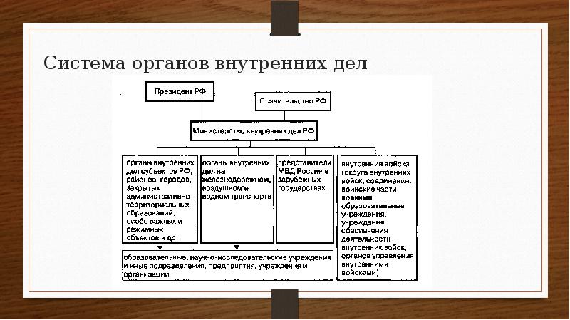 1 система органов внутренних дел