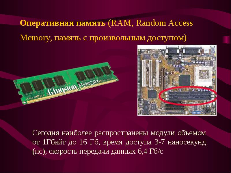 Random access memory проект по информатике