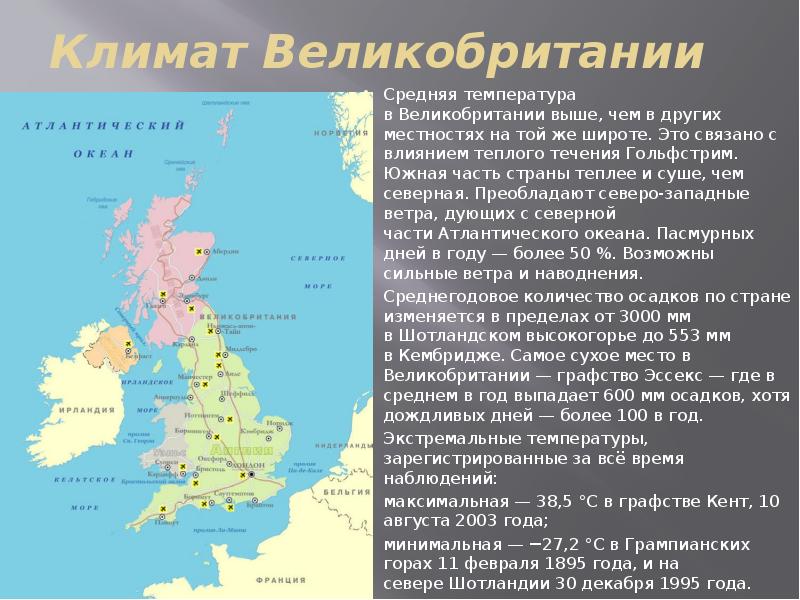 План описание страны великобритании