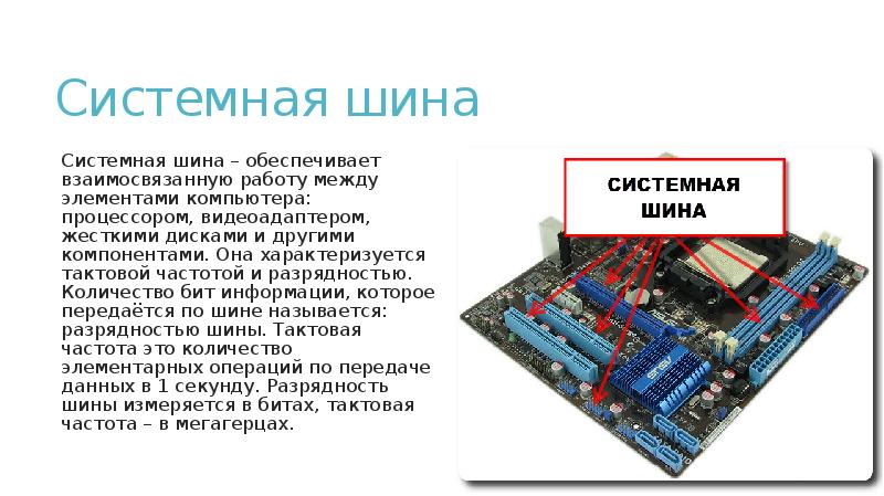 Системная шина. Системная шина ЭВМ. Магистраль (системная шина, общая шина). Что такое шина на системной плате. Что такое шина процессора в компьютере.