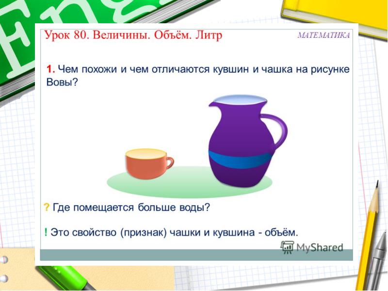 Изучение объема. Изучение объёма в начальной школе. Учащиеся изучают ёмкость.