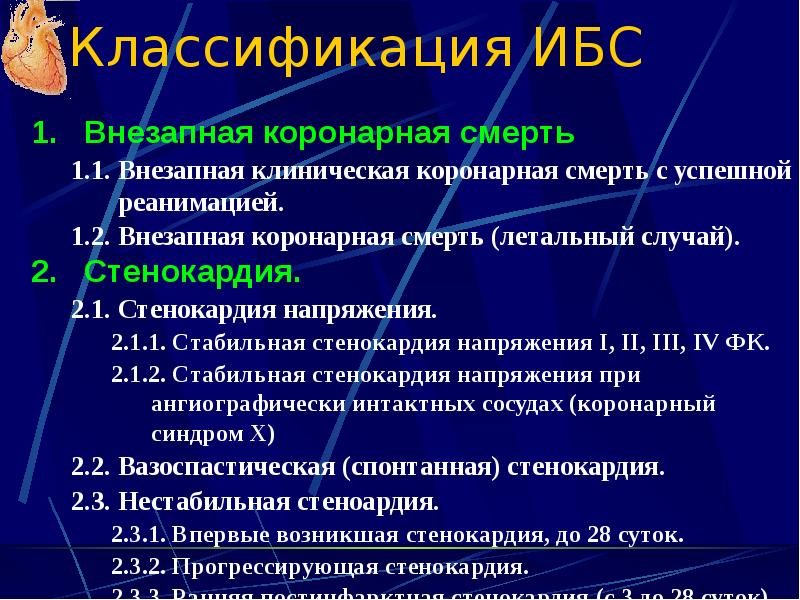 Стенокардия 1 степени