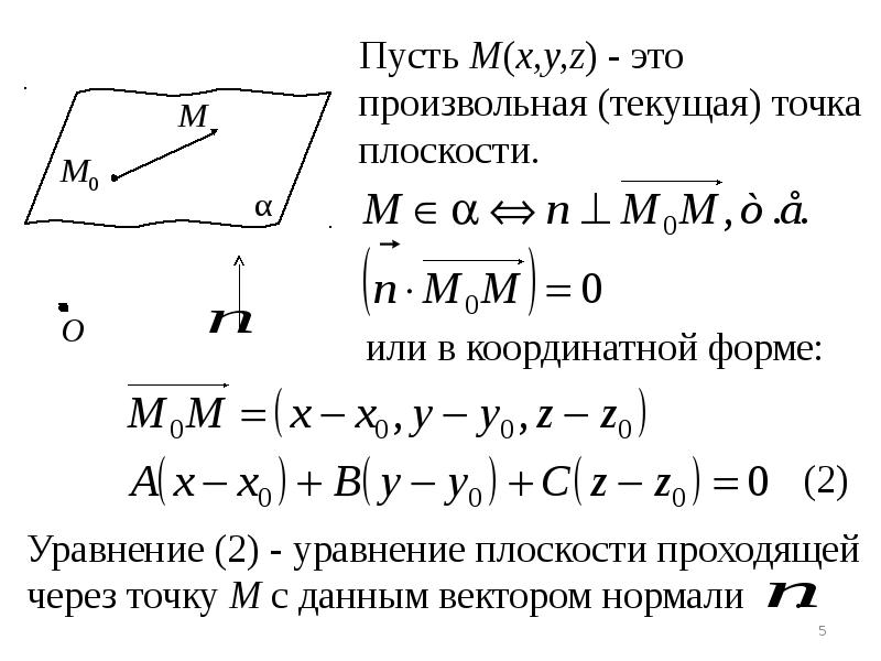 Уравнение плоскости проходящей через точку перпендикулярно вектору. Уравнение прямой и плоскости в пространстве. Исследование общего уравнения плоскости. Общее уравнение плоскости и его исследование. Уравнение сферы плоскости и прямой.