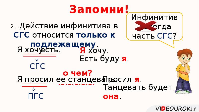 Все они были сильно встревожены пгс сгс. СГС С 2 инфинитивами. К СГС не относятся.