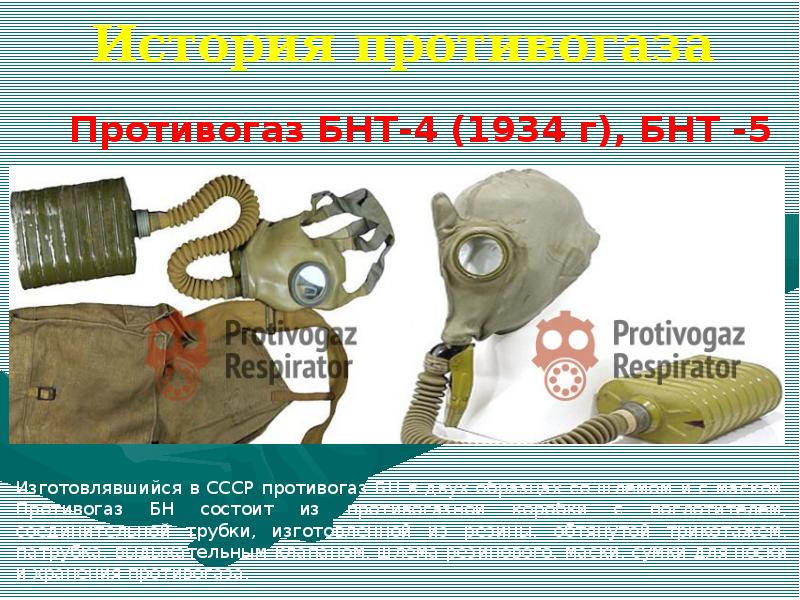 История противогаза презентация