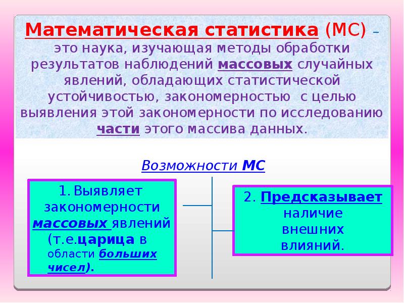 Презентация статистическая обработка данных