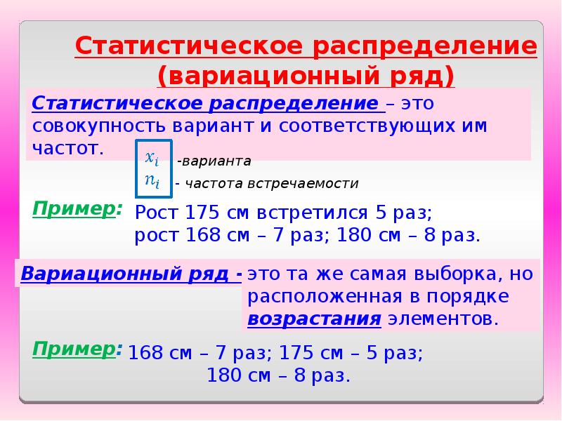 Свойства статистических данных. Свойства статистических данных