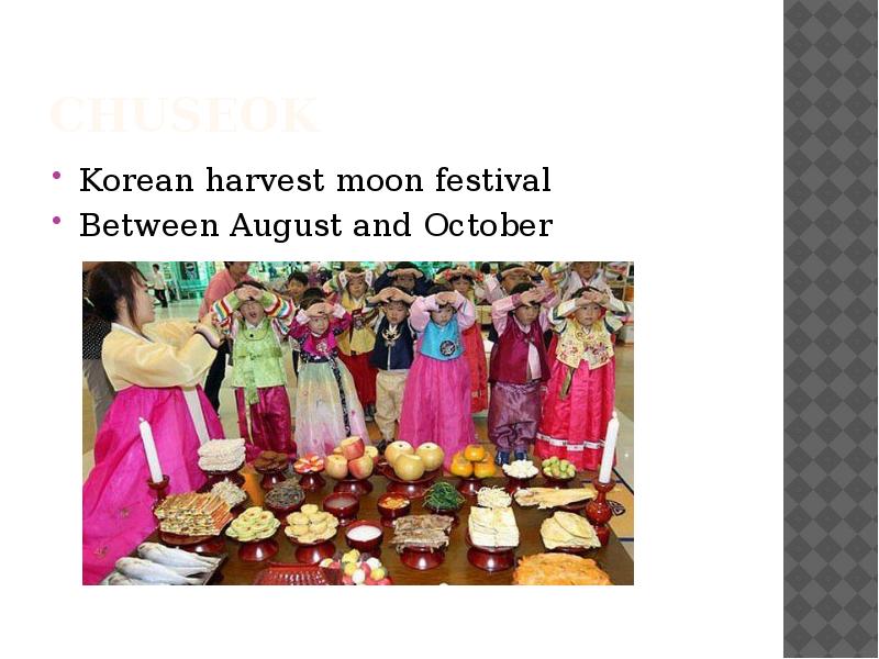 Chuseok is the korean harvest moon. Korean Harvest Moon Festival. Celebrations презентация. Chuseok is the korean Harvest Moon Festival перевод. Chuseok is the korean Harvest Moon Festival.