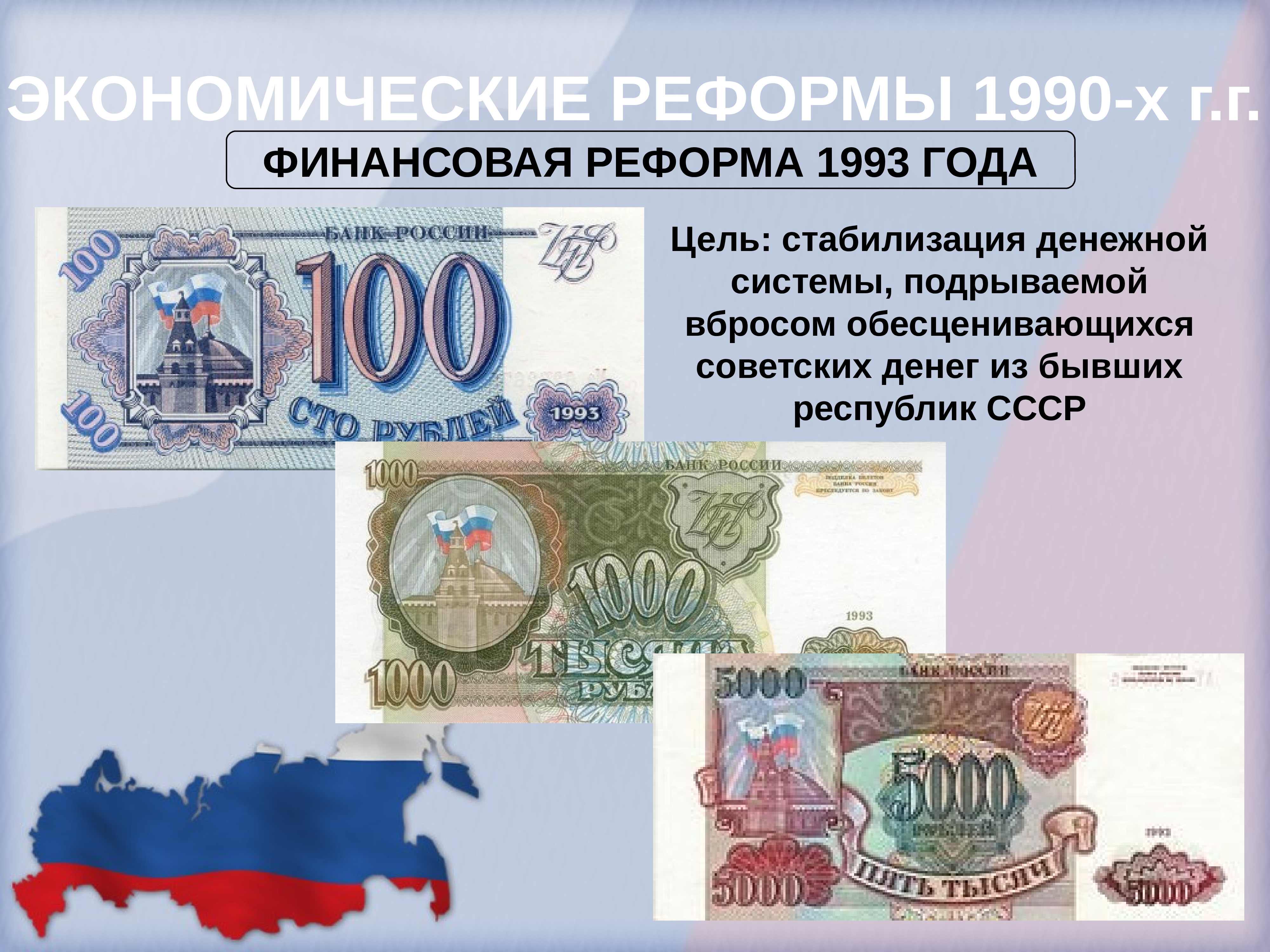 Реформа денег в россии