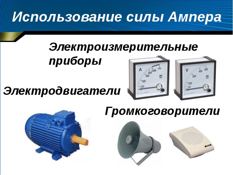 Сила ампера презентация 9 класс